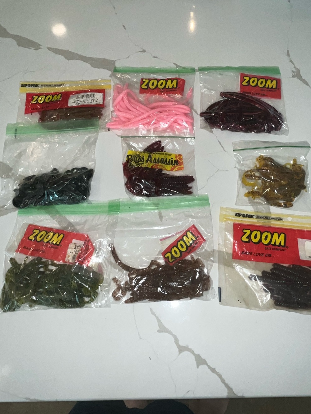 ZOOM Original Baits 9 Packs / Various Styles & Color Packs- NOS See Description